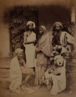 Group of Untouchables, India, circa 1890