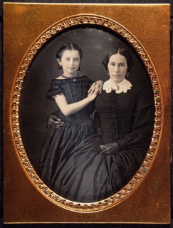 Mother and Young Daughter, Portrait, Daguerreotype, circa 1850's