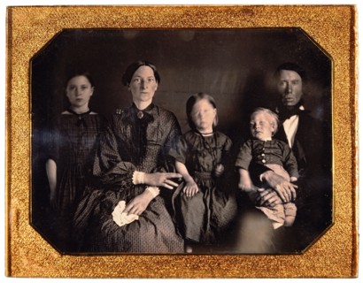 Couple With Two Daughters and Son, Portrait, Daguerreotype, circa 1850's