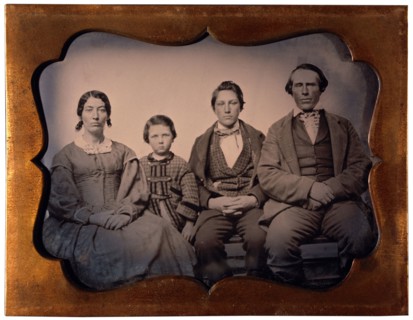 Family Portrait, Daguerreotype, circa 1850's