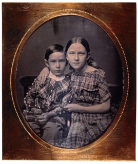 Young Boy and Girl, Portrait, Daguerreotype, circa 1850's