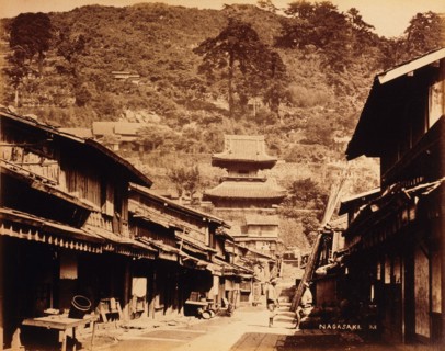 Street Scene, Nagasaki, Japan, circa 1880