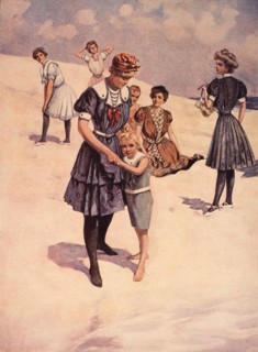 Women and Children in Bathing Suit Fashions, The Delineator Magazine, USA, 1899