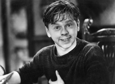 Mickey Rooney on-set of the Film, Stablemates, 1938
