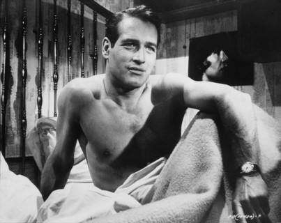 Paul Newman, on-set of the Film, Paris Blues, 1961