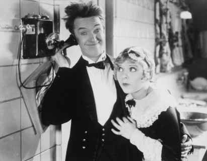 Stan Laurel and Edna Marion, On-Set of the Film, From Soup to Nuts, 1928