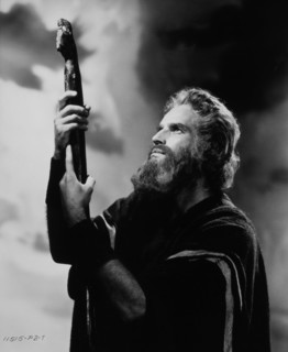 Charlton Heston on-set of the Film, The Ten Commandments, 1956