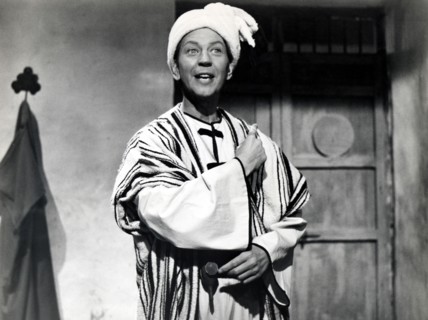 Donald O'Conner on-set of the Film, The Wonders of Aladdin, 1961