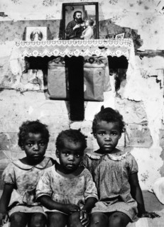 Three of Eleven Ed Grant Children, St. Mary County, Maryland, USA, by Jack Delano, 1940