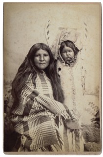 Ute Mother and Daughter, Salt Lake City, Utah Territory, circa 1880