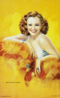 Sexy Smiling Woman, "Bachelor Made", Mutoscope Card, 1940's