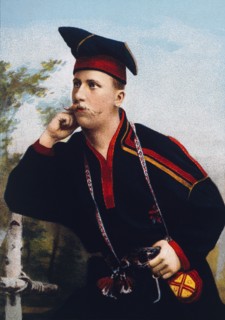 Lapp Man, Chromolithograph of Photograph, 1894