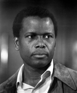 Sidney Poitier on-set of the Film, "A Piece of the Action", 1977