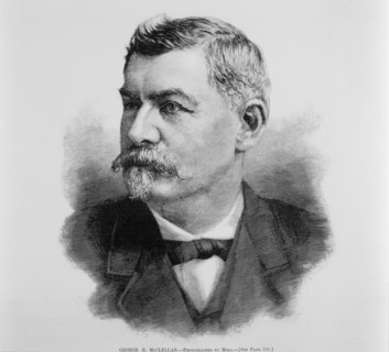 George McClellan, Civil War General and Governor of New Jersey, USA, Portrait, Harper's Weekly, Illustration, 1885