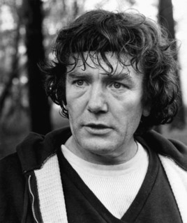 Albert Finney on-set of the Film, "Wolfen", 1981