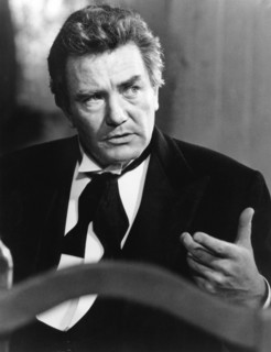Albert Finney on-set of the Film, "Under the Volcano", 1984