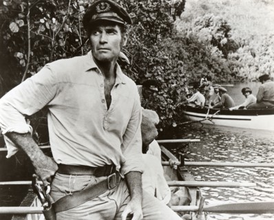 Charlton Heston on-set of the Film, "The Hawaiians", 1970
