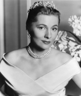 Joan Fontaine on-set of the Film, "Serenade", 1956