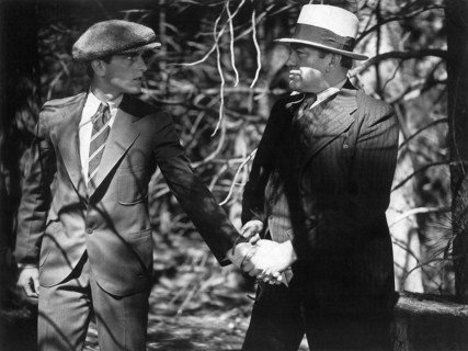 Phillips Holmes and Richard Cramer on-set of the Film, An American Tragedy, 1931