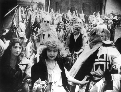 Miriam Cooper, Lillian Gish and Henry B. Walthal on-set of the Film, The Birth of a Nation, 1915