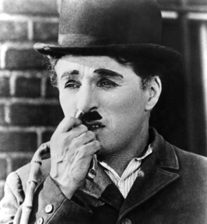 Charlie Chaplin on-set of the Film, City Lights, 1931