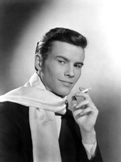 Horst Buchholz on-set of the Film, Confessions of Felix Krull (aka Bekenntnisse des Hochstaplers Felix Krull), 1957
