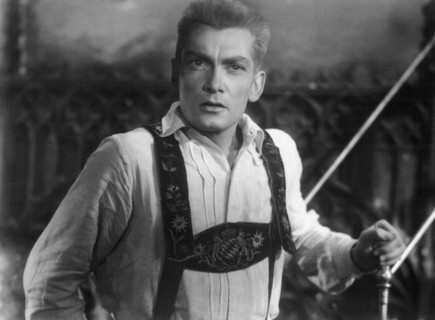 Jean Marais on-set of the Film, The Eagle Has Two Heads, (aka L'Aigle a Deux Tetes), 1948