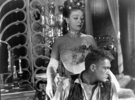 Jean Marais & Edwige Feuillere on-set of the Film, The Eagle Has Two Heads, (aka L'Aigle a Deux Tetes), 1948