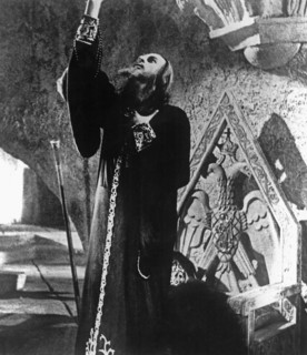 Nikolai Cherkassov on-set of the Film, Ivan the Terrible II (aka Ivan Groznyy II), 1945
