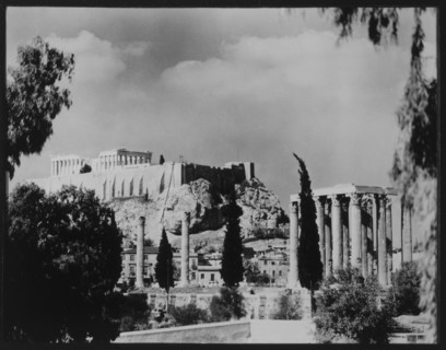 Acropolis with Parthenon, Athens, Greece, 1956