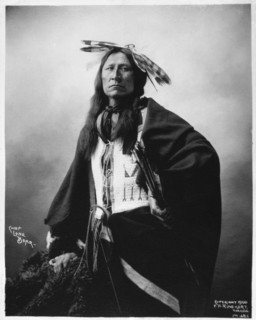 Chief Lone Bear, Portrait, 1900