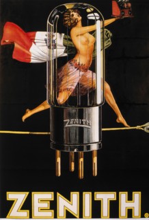 Italian Poster, Zenith Electron Tubes, circa 1930
