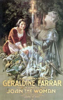 Geraldine Farrar, "Joan the Woman", Directed by Cecil B. DeMille,  Movie Poster, 1917