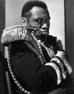 Paul Robeson, on-set of the Film, "The Emperor Jones" directed by Dudley Murphy, 1933
