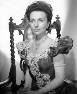 Agnes Moorehead, on-set of the Film, "The Magnificent Ambersons" directed by Orson Welles, 1942
