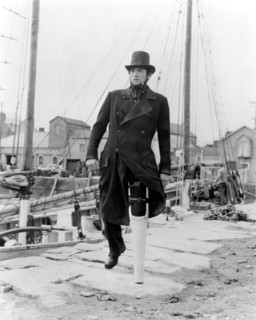 Gregory Peck, on-set of the Film, "Moby Dick" directed by John Huston, 1956