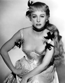 Martine Carol, on-set of the Film, "Nana" directed by Christian-Jaque, 1955