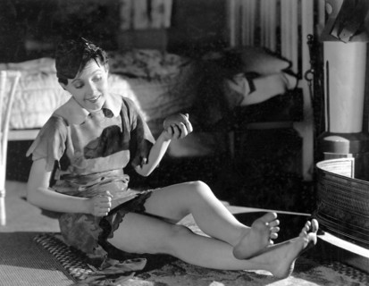 Betty Bronson, on-set of the Silent Film, "Peter Pan" directed by Herbert Brenon, 1924