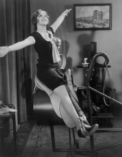 Clara Bow, on-set of the Film, "The Saturday Night Kid" Directed by A. Edward Sutherland, 1929