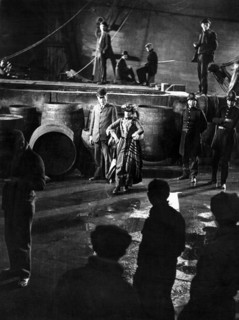 Valeska Gert, on-set of the Film, "The Threepenny Opera (Die Dreigroschenoper)" Directed by  G. W. Pabst, 1931