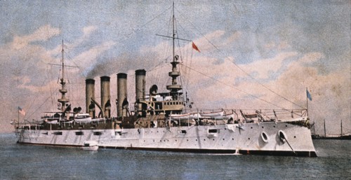 United States Navy Armored Cruiser, U.S.S. Pennsylvania (ACR-4), circa 1910