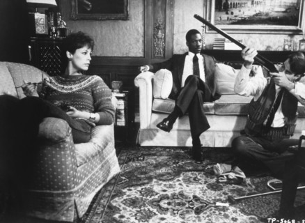 Jamie Lee Curtis, Eddie Murphy and Dan Aykroyd, on-set of the Film, "Trading Places", 1983