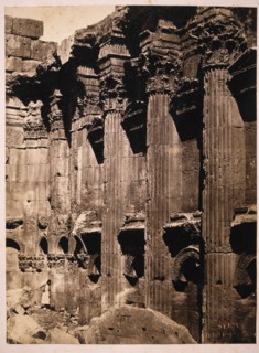 Temple of Baachus, Baalbek, Lebanon, circa 1880