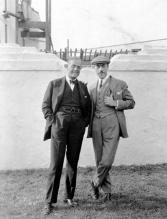 Directors Victor Seastrom and Mauritz Stiller on the MGM lot, 1926