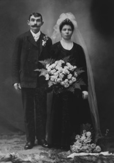 Wedding Couple, Portrait, circa 1905