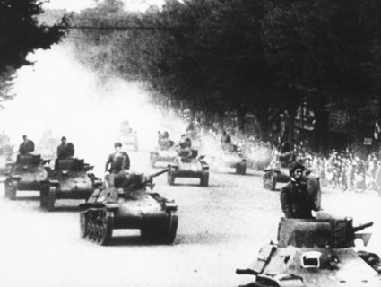 Japanese Tanks in China during Second Sino-Japanese War, circa 1937