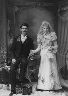 Wedding Couple, Portrait, Washington, Missouri, USA, circa 1905