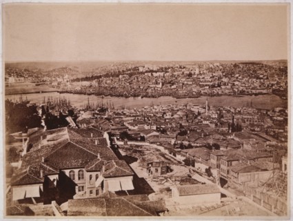 Buildings Along the Bosphorus, Constantinople (Istanbul), Turkey, circa 1880