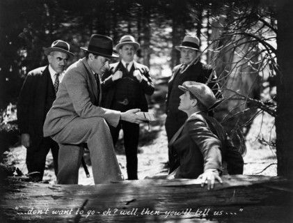 Irving Pichel (L) & Phillips Holmes (R), on-set of the Film, "An American Tragedy", 1931