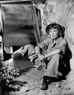 Margaret Sullavan, on-set of the Film, "Cry Havoc", 1943